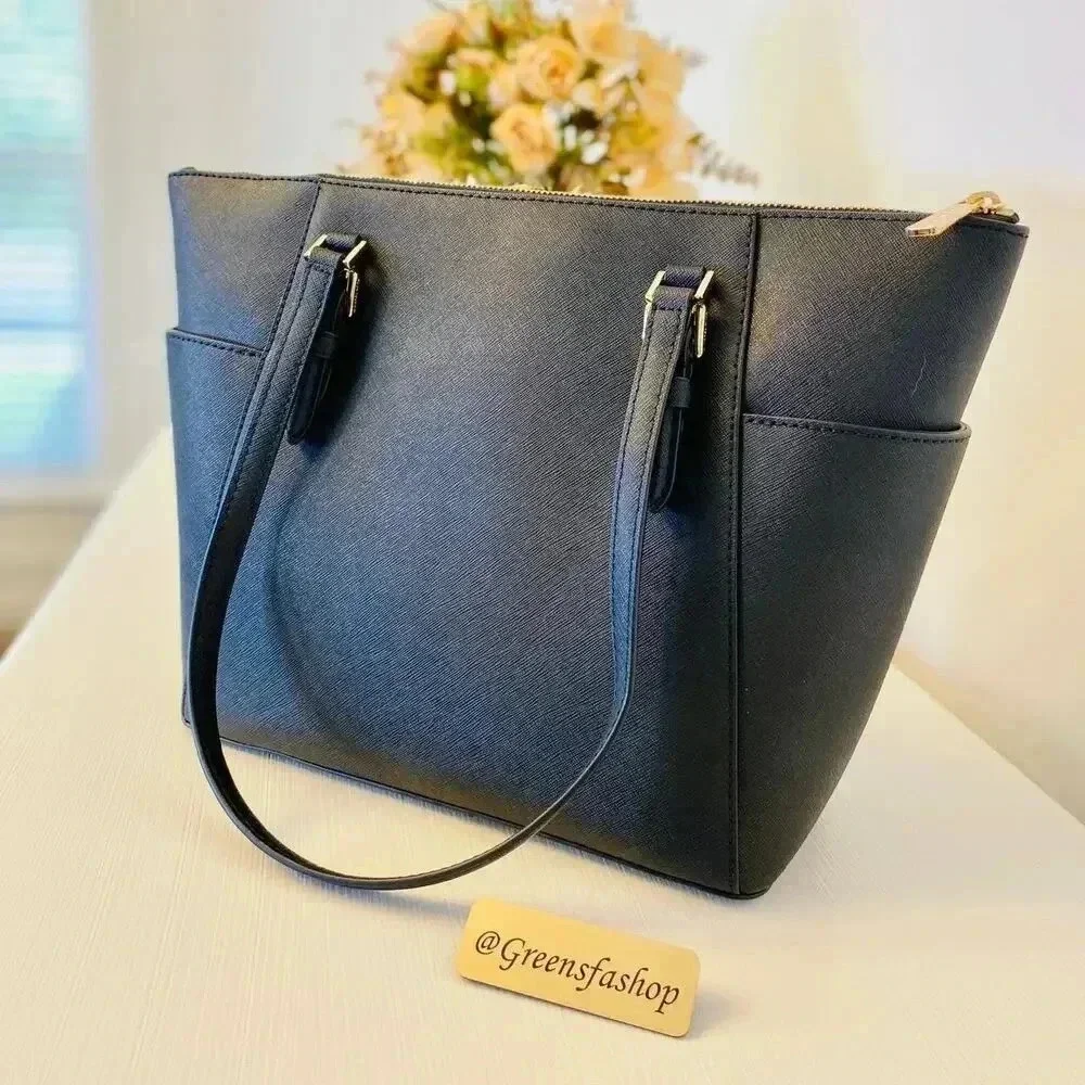 Michael Kors Charlotte Top Zip Tote shoulder bag black - Picture 4 of 10